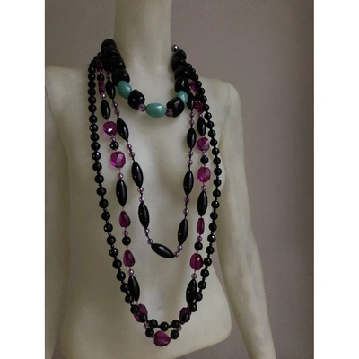 Pre-owned Pinko Pearls Long Necklace