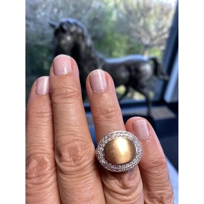 Pre-owned Christofle Pink Gold Ring