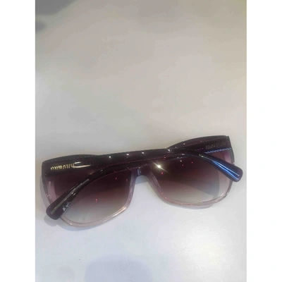 Pre-owned Miu Miu Pink Sunglasses