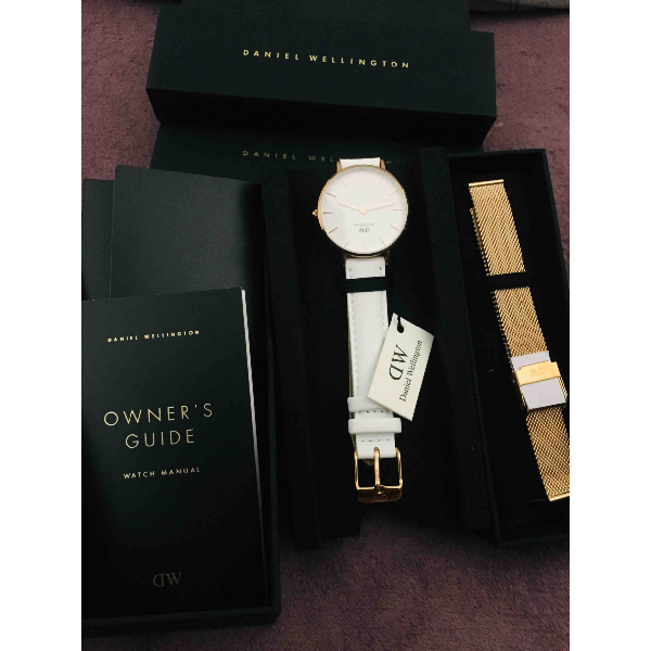 Pre-Owned Daniel Wellington White Titanium Watch | ModeSens