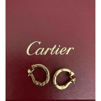 Pre-owned Cartier Tank Française Gold Yellow Gold Earrings
