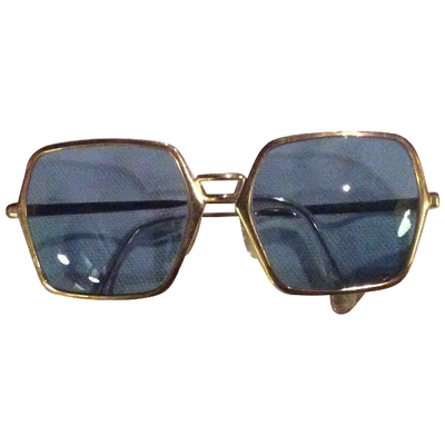 Pre-owned Silhouette Gold Metal Sunglasses