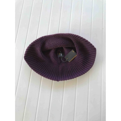 Pre-owned Fendi Cashmere Hat In Purple