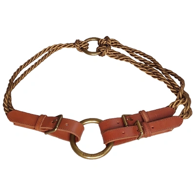 Pre-owned Ralph Lauren Camel Leather Belt
