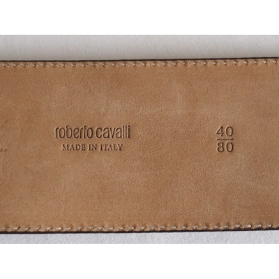 Pre-owned Roberto Cavalli Gold Belt