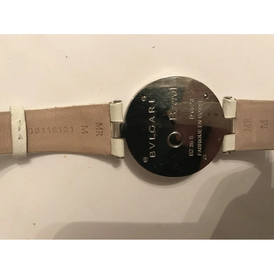 Pre-owned Bulgari B.zero1 White Steel Watch