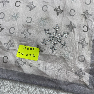 Pre-owned Celine Neckerchief In Grey