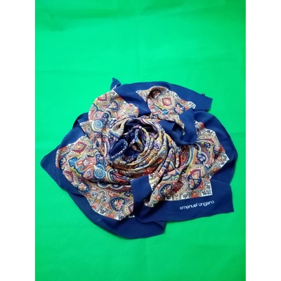 Pre-owned Emanuel Ungaro Silk Stole In Multicolour