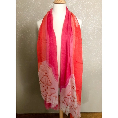 Pre-owned Athena Procopiou Stole In Pink