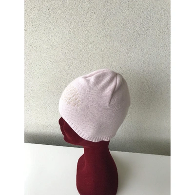 Pre-owned Fendi Cashmere Beanie In Pink