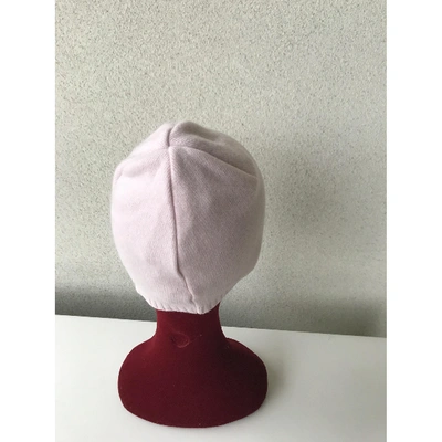 Pre-owned Fendi Cashmere Beanie In Pink