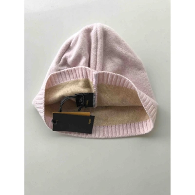 Pre-owned Fendi Cashmere Beanie In Pink