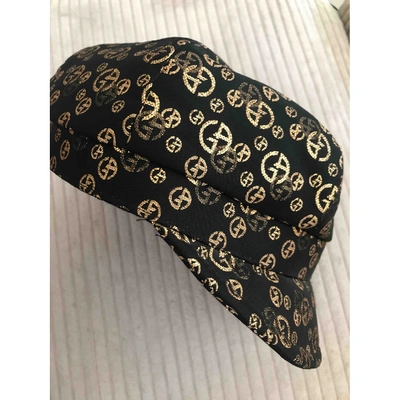 Pre-owned Giorgio Armani Black Polyester Hat