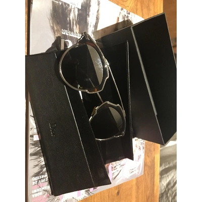 Pre-owned Dior So Real  Silver Metal Sunglasses