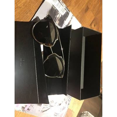 Pre-owned Dior So Real  Silver Metal Sunglasses