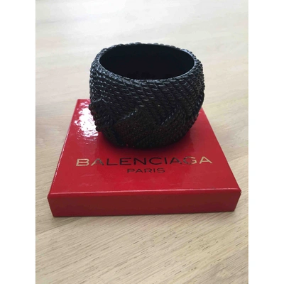 Pre-owned Balenciaga Black Plastic Bracelet