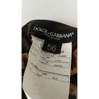 Pre-owned Dolce & Gabbana Cap In Turquoise