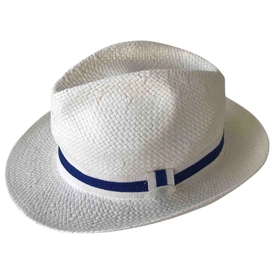 Pre-owned Emporio Armani Cloth Hat In White