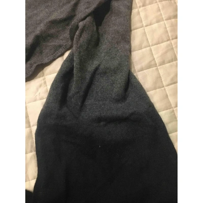 Pre-owned Vince Grey Cashmere Scarf