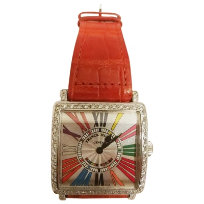 Pre-owned Franck Muller Master Square Multicolour White Gold Watch