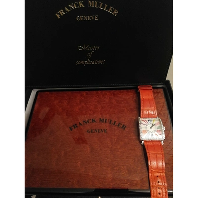 Pre-owned Franck Muller Master Square Multicolour White Gold Watch