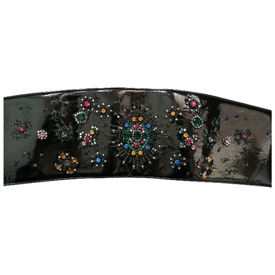 Pre-owned Christopher Kane Patent Leather Belt In Multicolour