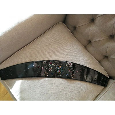 Pre-owned Christopher Kane Patent Leather Belt In Multicolour