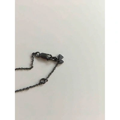 Pre-owned Zadig & Voltaire Silver Necklace In Anthracite