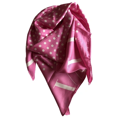 Pre-owned Valentino Garavani Pink Silk Silk Handkerchief