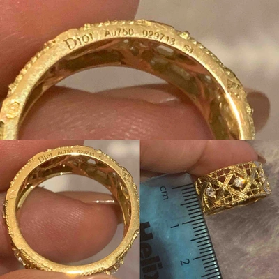 Pre-owned Dior Yellow Gold Ring