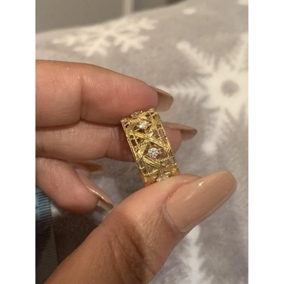 Pre-owned Dior Yellow Gold Ring