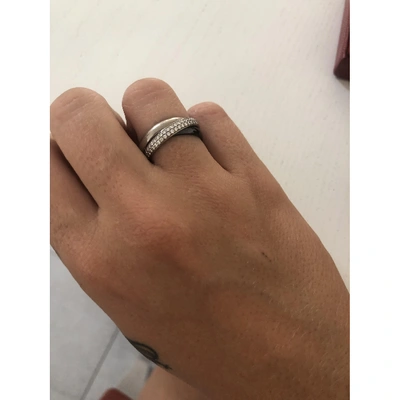 Pre-owned Cartier Silver Ceramic Rings