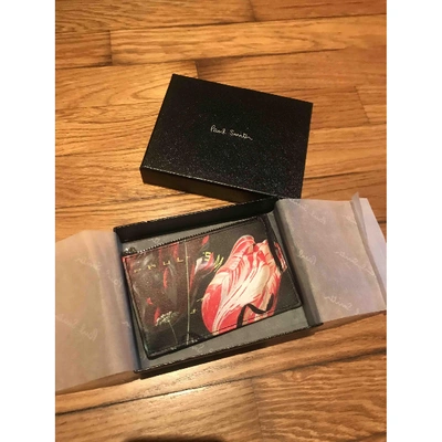 Pre-owned Paul Smith Leather Wallet In Black