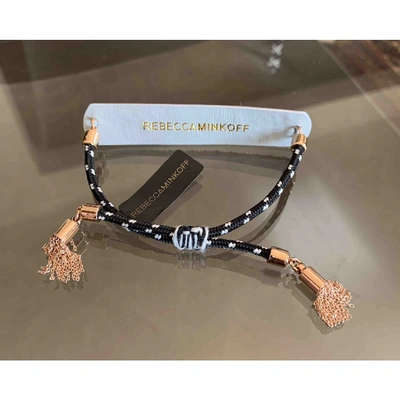 Pre-owned Rebecca Minkoff Leather Bracelet In Grey