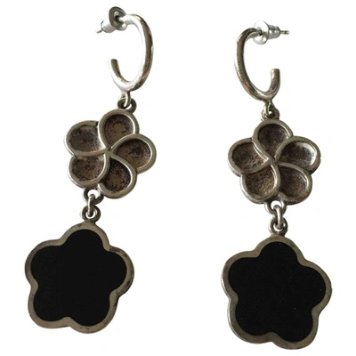 Pre-owned Christofle Black Silver Earrings