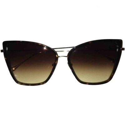 Pre-owned Dita Brown Metal Sunglasses