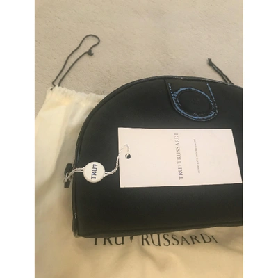 Pre-owned Trussardi Leather Purse In Black
