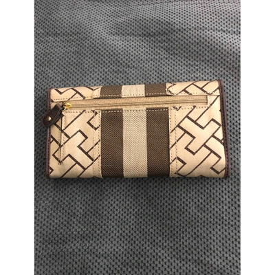 Pre-owned Tommy Hilfiger Cloth Purse In Brown