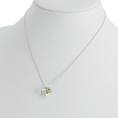 Pre-owned Tiffany & Co Elsa Peretti  Gold Silver Necklace