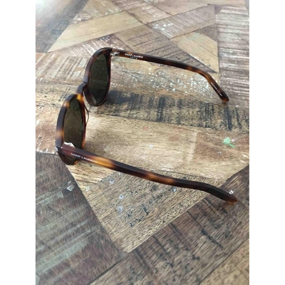 Pre-owned Saint Laurent Camel Sunglasses