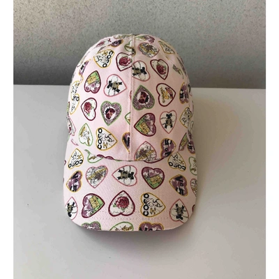 Pre-owned Chanel Pink Cotton Hat