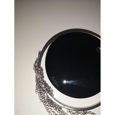 Pre-owned Lalique Black Silver Necklace