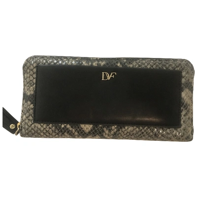 Pre-owned Diane Von Furstenberg Leather Wallet In Black
