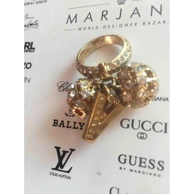 Pre-owned Versace Ring In Gold
