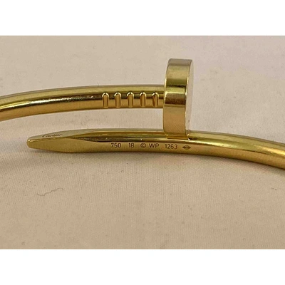 Pre-owned Cartier Juste Un Clou Gold Yellow Gold Bracelets