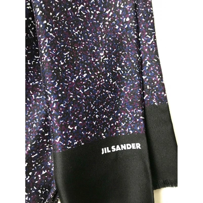 Pre-owned Jil Sander Purple Silk Silk Handkerchief