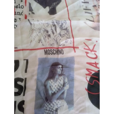 Pre-owned Moschino Silk Neckerchief In Other