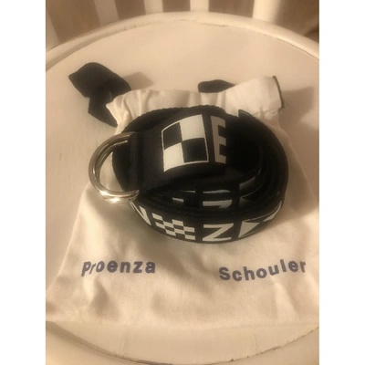 Pre-owned Proenza Schouler Belt In Black