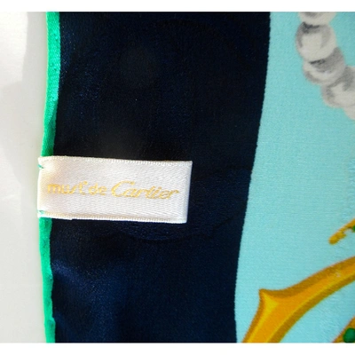 Pre-owned Cartier Silk Scarf In Multicolour