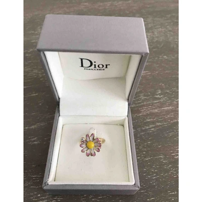 Pre-owned Dior Pink Yellow Gold Ring